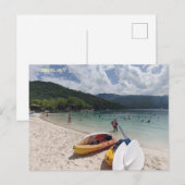 Tropische Ruhe - Labadestrand Szene Postkarte (Vorne/Hinten)