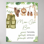 Tropische Safari Jungle Tiere Mama Osa Bar Poster (Vorne)