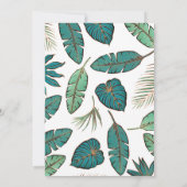 Tropische Safari Tiere Einladung zum Geburtstag (Rückseite)