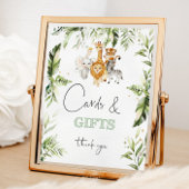 Tropische Safari-Tiere Karten und Geschenkposter Poster