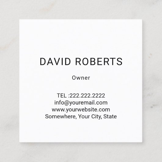 Tropische Saftmischung und Smoothie-Bar Quadratische Visitenkarte (Rückseite)