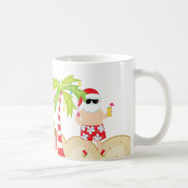 Tropische Sankt-Strand-WeihnachtsTasse Kaffeetasse