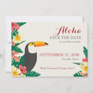 Tropische Save-the-Date-Ankündigung Save The Date