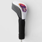 Tropische Schädel Stimmung Golf Headcover (angewinkelt)