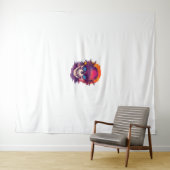 Tropische Schädelblume Wandteppich (Beispiel (Horizontal))
