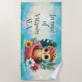 Tropische Schale benötigt Vitamin Sea Beach Handtu Strandtuch (Vorderseite)