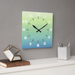 Tropische Schatten Quadratische Wanduhr