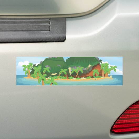 Tropische Schatzinsel Autoaufkleber (Auf Auto)