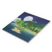 Tropische Schatzinsel Fliese (Seite)