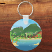 Tropische Schatzinsel Schlüsselanhänger (Vorderseite)