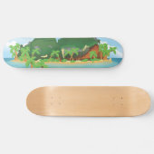 Tropische Schatzinsel Skateboard (Horizontal)