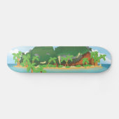 Tropische Schatzinsel Skateboard (Horizontal)