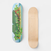 Tropische Schatzinsel Skateboard (Vorderseite)