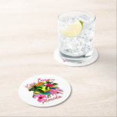 Tropische Schlüssellargo-Florida-Schlüssel Runder Pappuntersetzer (Vor Ort)