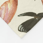 Tropische Schmetterlinge: Aquarellfarbenes, nahtlo Fleecedecke (Ecke)