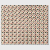 Tropische Schmetterlinge: Aquarellfarbenes, nahtlo Geschenkpapier (Flach)