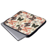 Tropische Schmetterlinge: Aquarellfarbenes, nahtlo Laptopschutzhülle (Vorne Knopf)