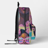 Tropische Schönheit in Rosa Bedruckter Rucksack (Links)