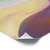 Tropische Schönheit in Rosa Poster (Ecke)