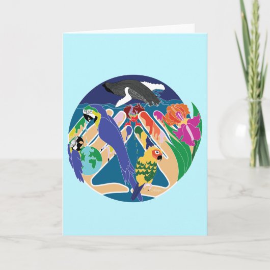 Tropische Schöpfung Karte (Vorderseite)