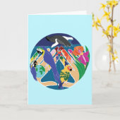 Tropische Schöpfung Karte (Gelbe Blume)