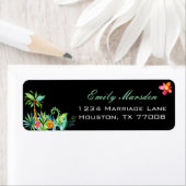 Tropische Schwarze Rücksendeadresse (Insitu)