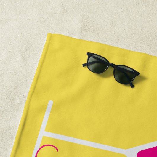 Tropische Schwingungens-bunte Cocktails Strandtuch (Beispiel)