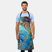 Tropische Seascape Beach Ozeanwellen Schürze (Getragen)