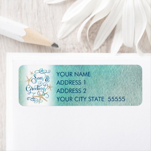 Tropische "SEAson's Greetings" Starfish (Insitu)