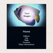 tropische See Visitenkarten (Innenseite Aufgefaltet)