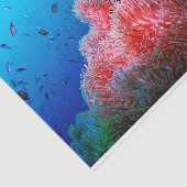 Tropische Seeleben-rosa glühende Anemonen-Koralle Seidenpapier (Ausschnitt)
