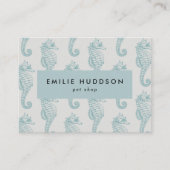 Tropische Seepferde, Fischladen, Pet Shop, Aquarie Visitenkarte (Vorderseite)