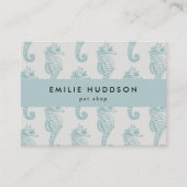 Tropische Seepferde, Fischladen, Pet Shop, Aquarie Visitenkarte (Vorderseite)