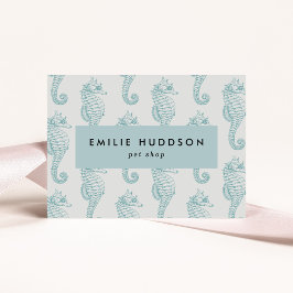 Tropische Seepferde, Fischladen, Pet Shop, Aquarie Visitenkarte