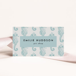 Tropische Seepferde, Fischladen, Pet Shop, Aquarie Visitenkarte