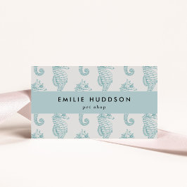 Tropische Seepferde, Fischladen, Pet Shop, Aquarie Visitenkarte