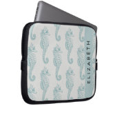 Tropische Seepferde, Seepferd Muster, Ihr Name Laptopschutzhülle (Vorne Rechts)