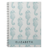 Tropische Seepferde, Seepferd Muster, Ihr Name Notizblock (Vorderseite)