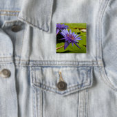 Tropische Seerosen Florale Botanische Gestaltung Button (Beispiel)