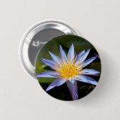 Tropische Seerosen Florale Botanische Gestaltung Button (Vorne & Hinten)