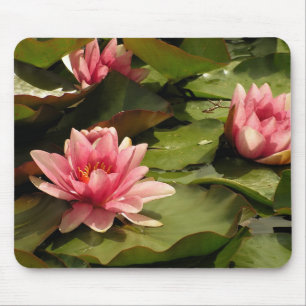 Tropische Seerosen Florale Botanische Gestaltung Mousepad