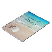 Tropische Seesand-Dollar-Starfish Custom Notizblock (Linke Seite)
