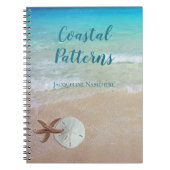 Tropische Seesand-Dollar-Starfish Custom Notizblock (Vorderseite)