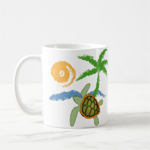 Tropische Seeschildkröte-Tasse Kaffeetasse