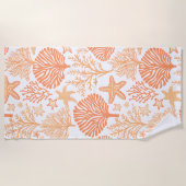 Tropische Seesterne und Korallen Strandtuch (Vorderseite)