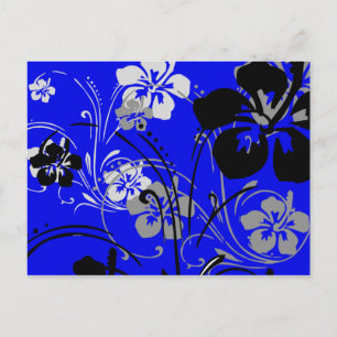Tropische Serenade (blau) Postkarte