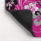 Tropische Serenade (rosa) Mousepad (Ecke)