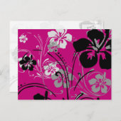 Tropische Serenade (rosa) Postkarte (Vorne/Hinten)