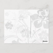 Tropische Serenade (rosa) Postkarte (Rückseite)