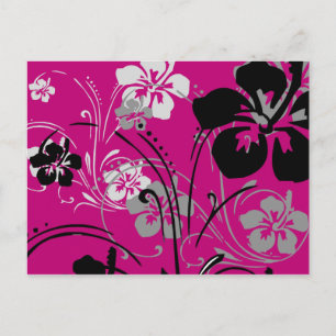 Tropische Serenade (rosa) Postkarte